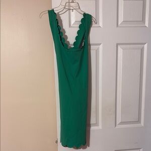 J. Crew Factory Green Sheath Mini Dress